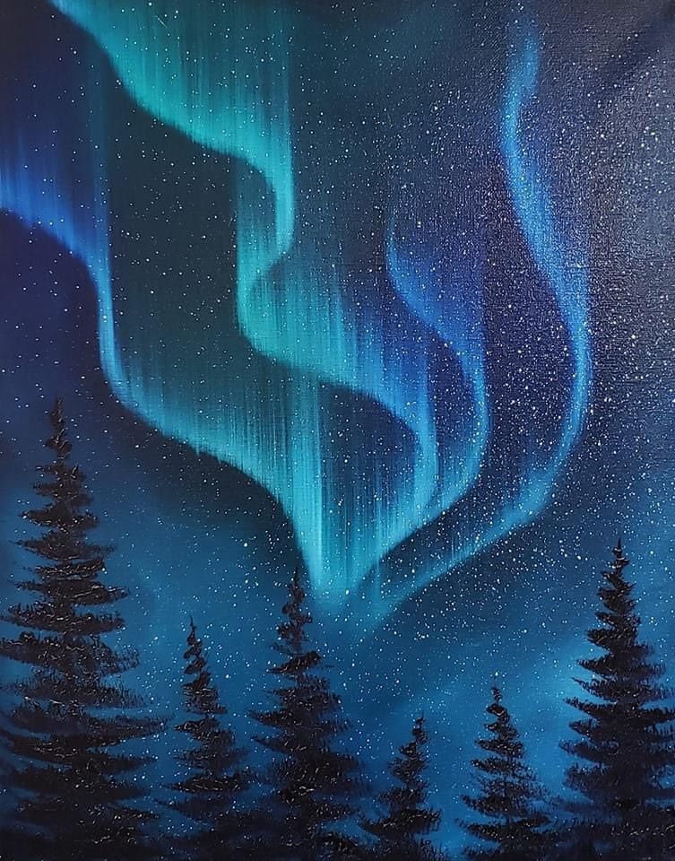 Paint the northern lights 