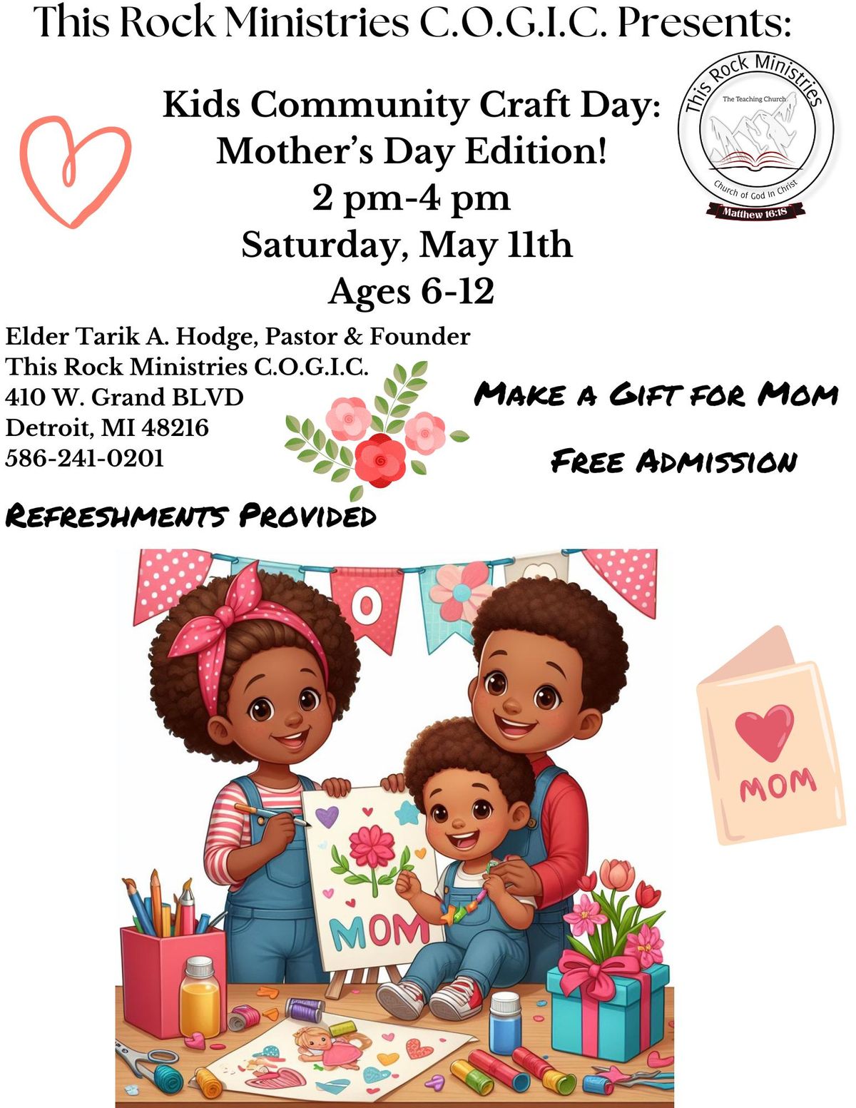 Kid's Community Craft Day: Mother's Day Edition!