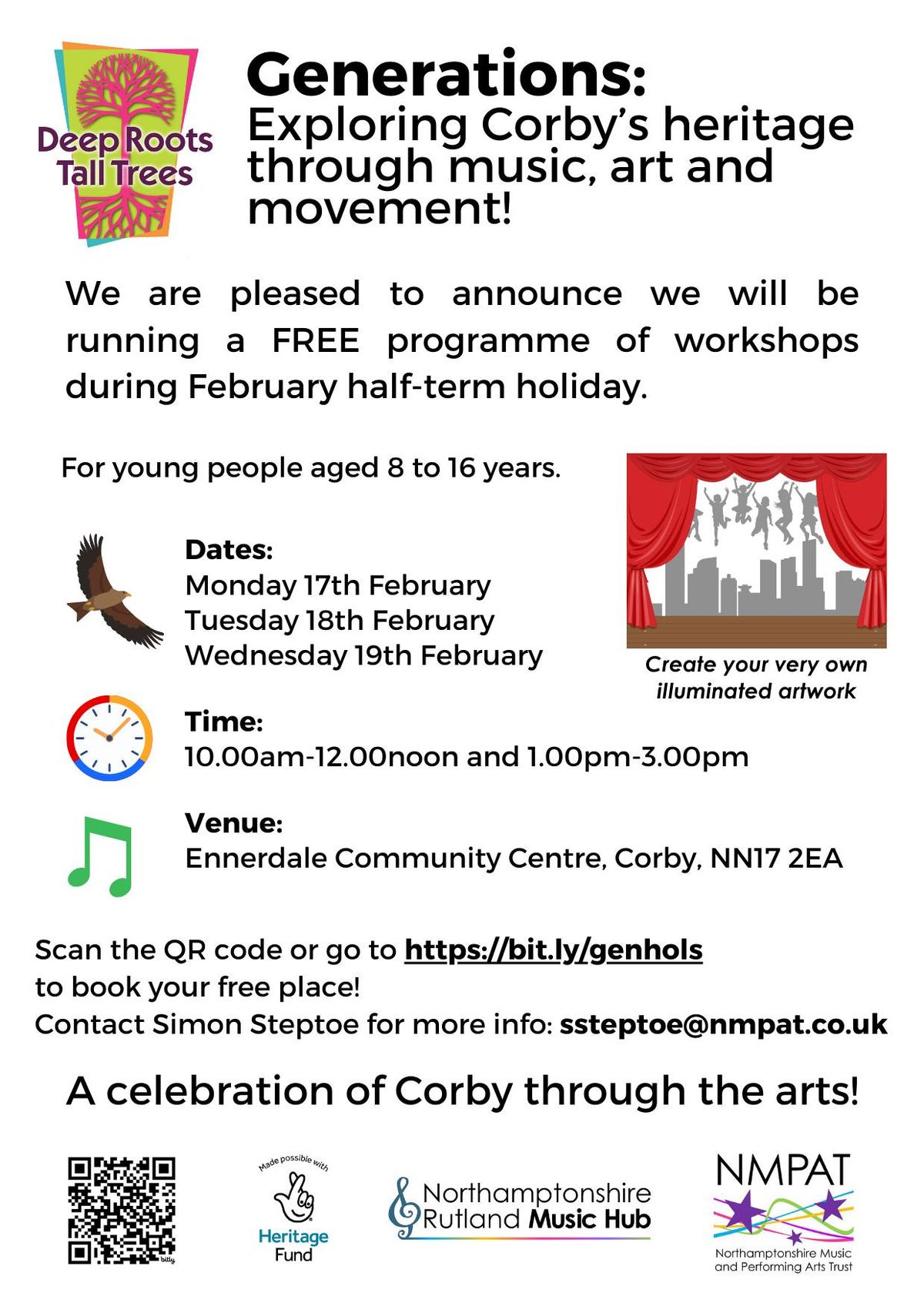 "Generations" - half-term holiday music, movement and art workshops for children (7-16)