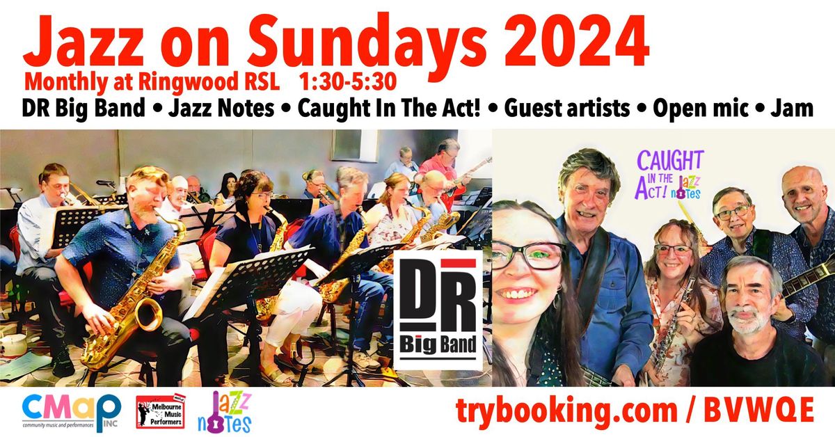 Jazz On Sundays - LIVE at the Ringwood RSL - Sun 13 October 2024