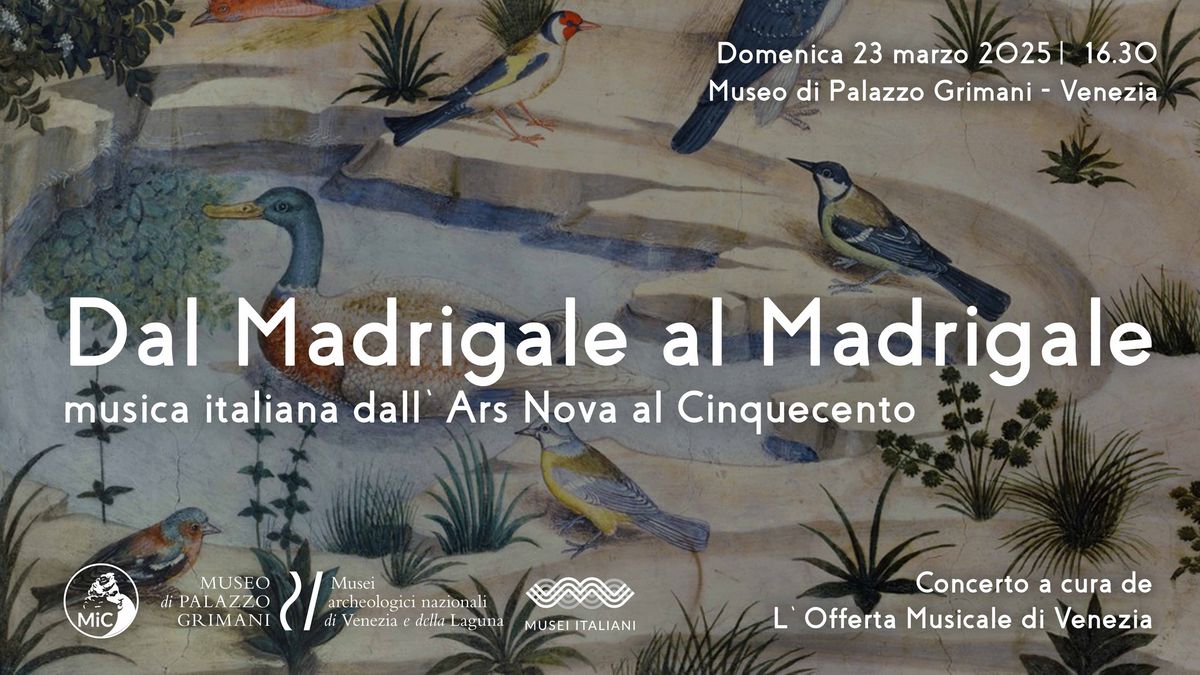 Dal Madrigale al Madrigale | Concerto al Museo di Palazzo Grimani