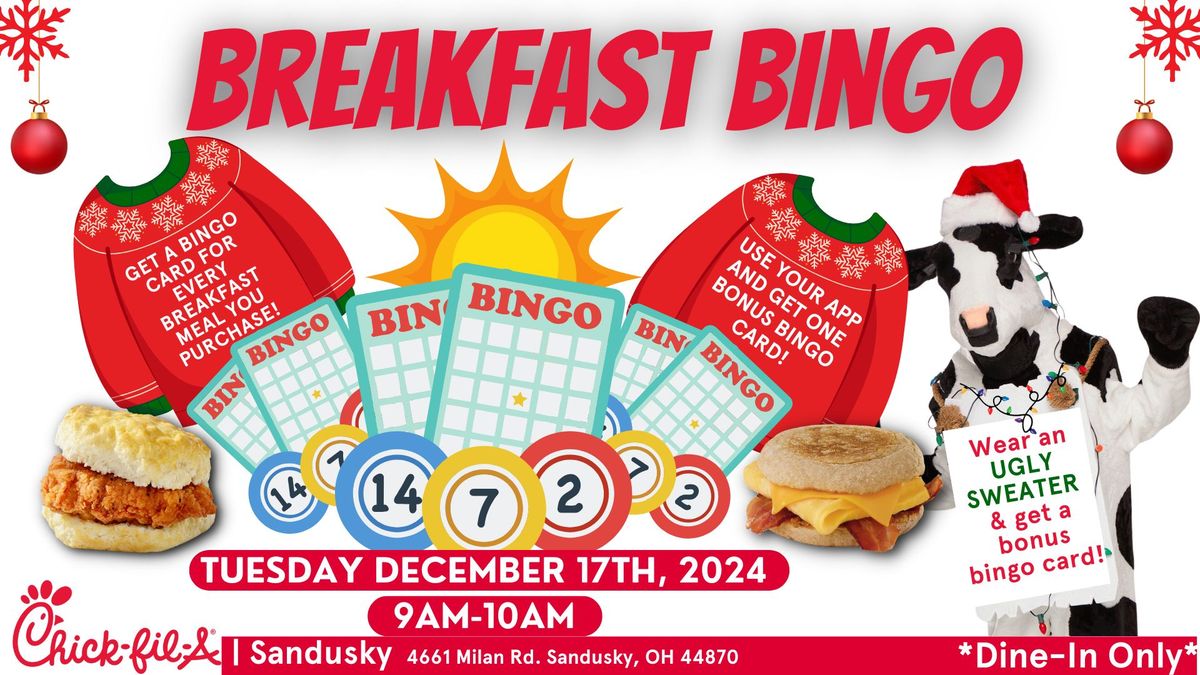 Breakfast Bingo- Christmas Edition!