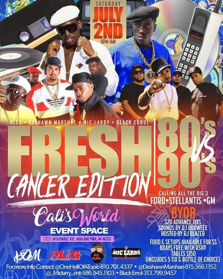 Fresh 80s VS 90s Cabaret, 13232 Woodward Ave, Highland Park, MI 48203 ...