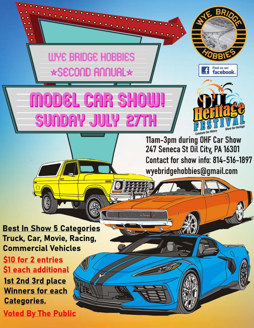 Second annual Model Car Show at Wye Bridge Hobbies 