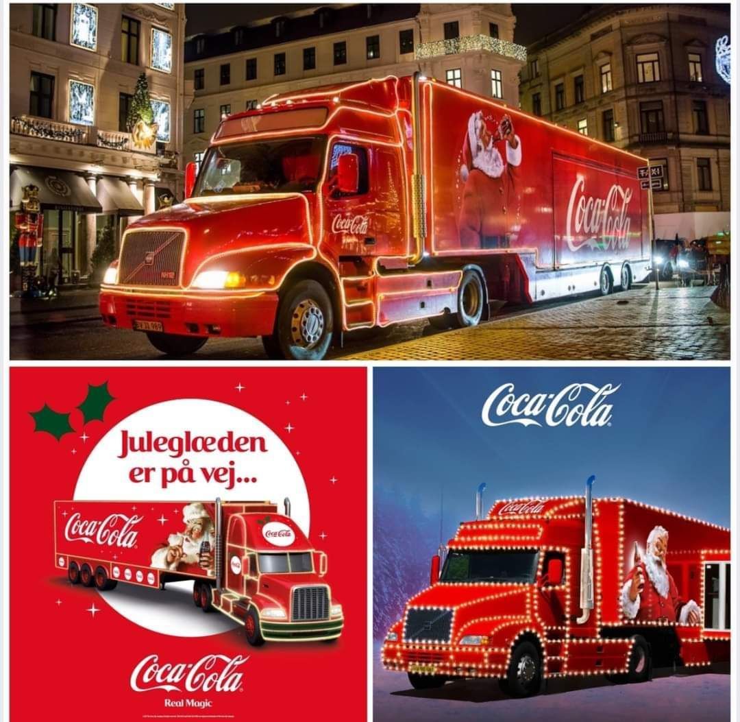 Coca-cola julelastbil