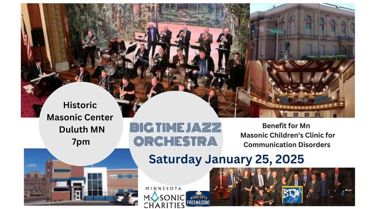 Big Time Jazz Orchestra at the Historic Masonic Center