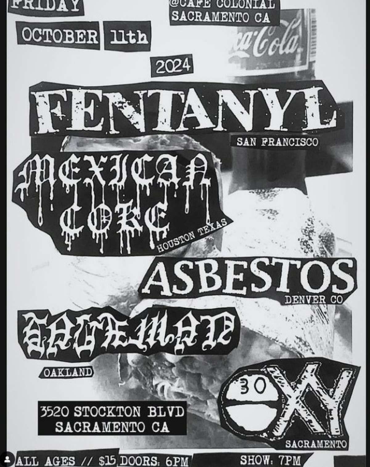 Fentanyl with Mexican Coke, Asbestos, Caveman and Oxy