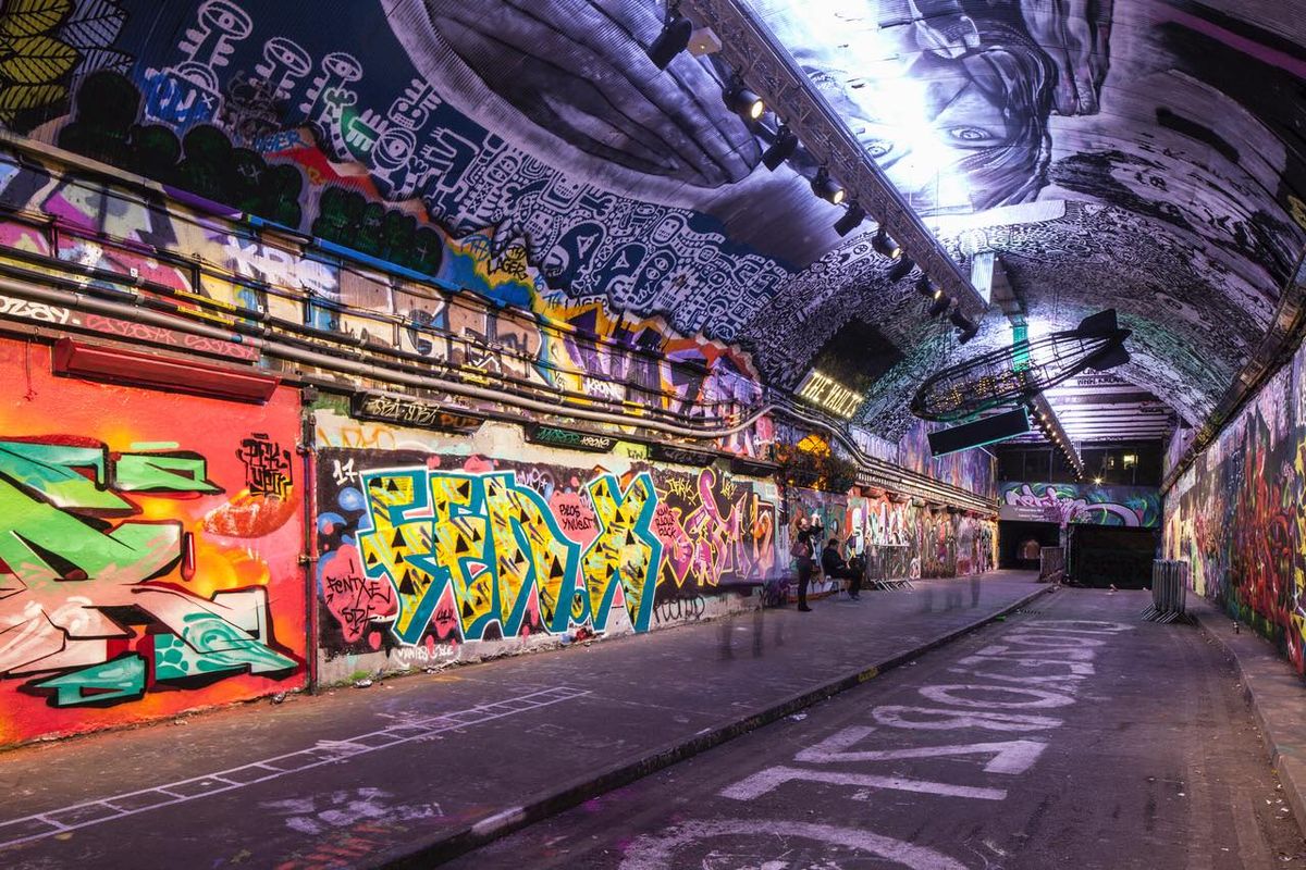 Graffiti Workshops at Leake Street Arches with our Artist in Residence