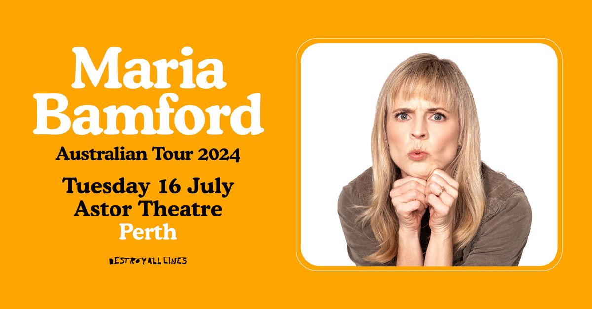 Maria Bamford \/\/ Perth \/\/ Australian Tour July 2024 