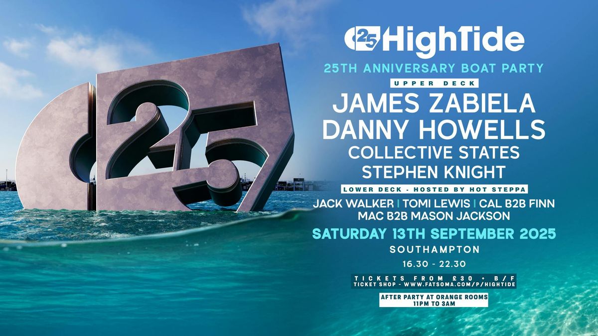 High Tide Boat Party 2025 - TICKETS ONLY AVAILABLE ON SKIDDLE