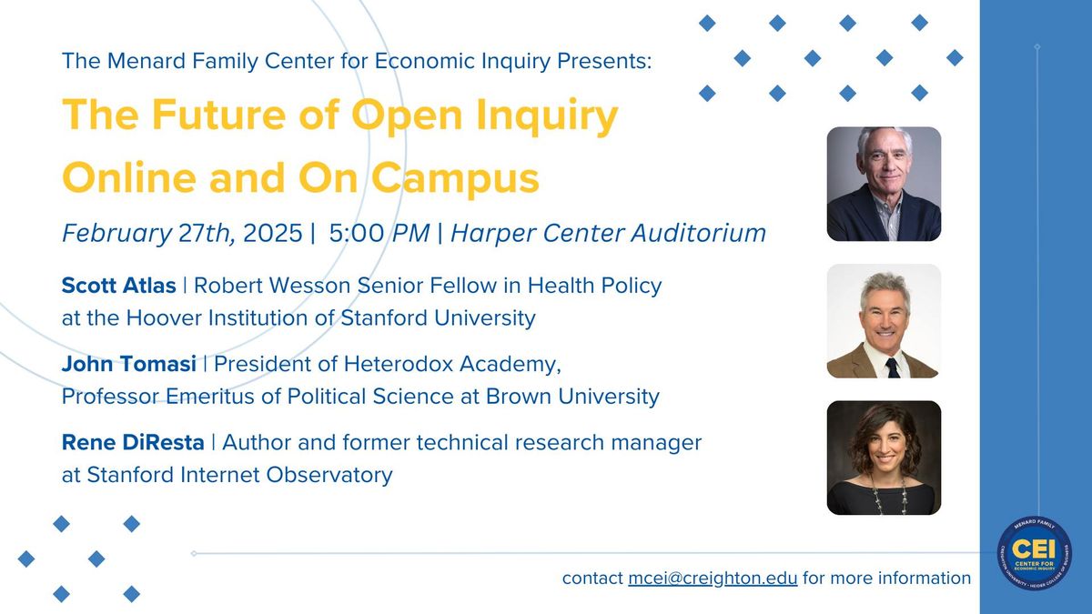 Public Forum: The Future of Open Inquiry Online and on Campus.