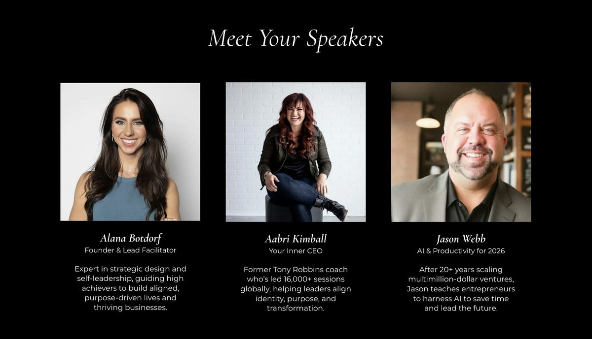 Your 2026 Game Plan: A Strategy Experience for High Performers