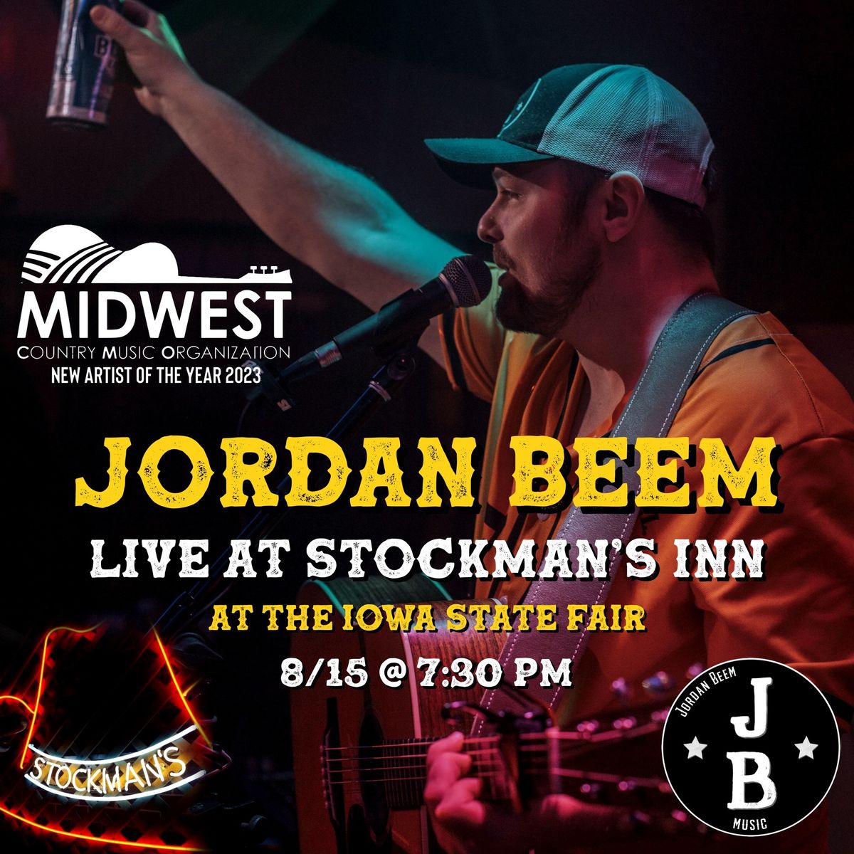 Jordan Beem live at Stockman\u2019s Inn (Iowa State Fair)