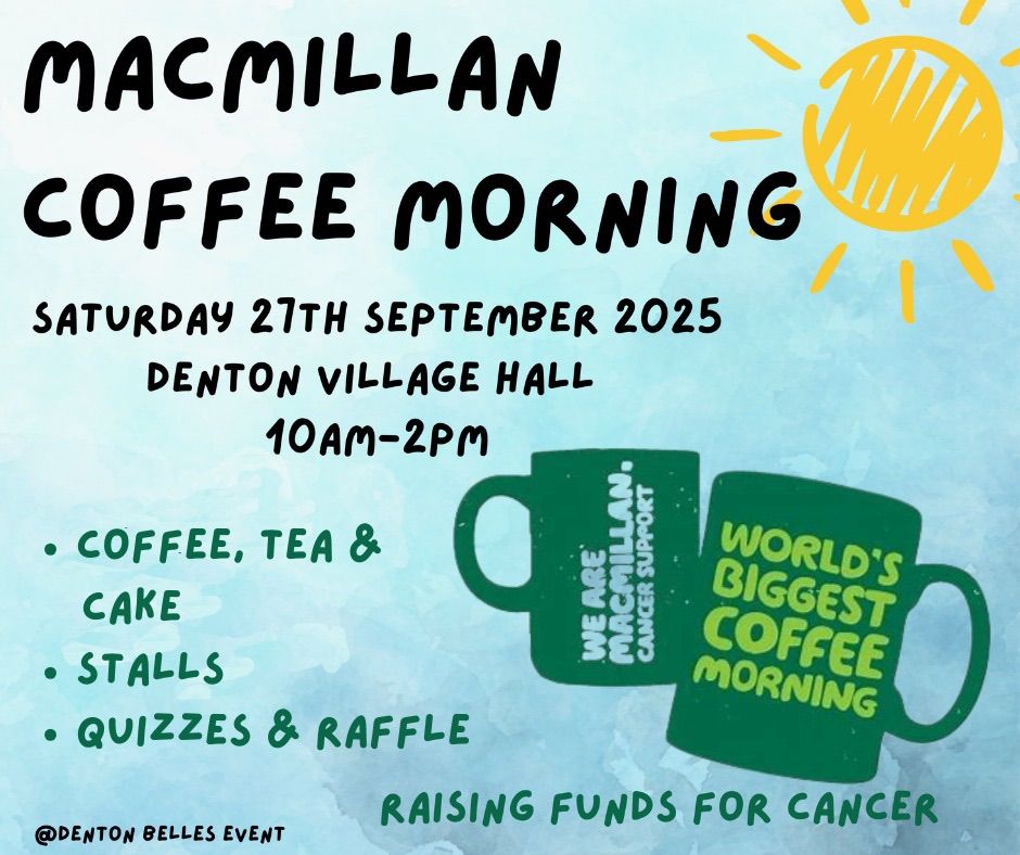 MacMillan coffee morning