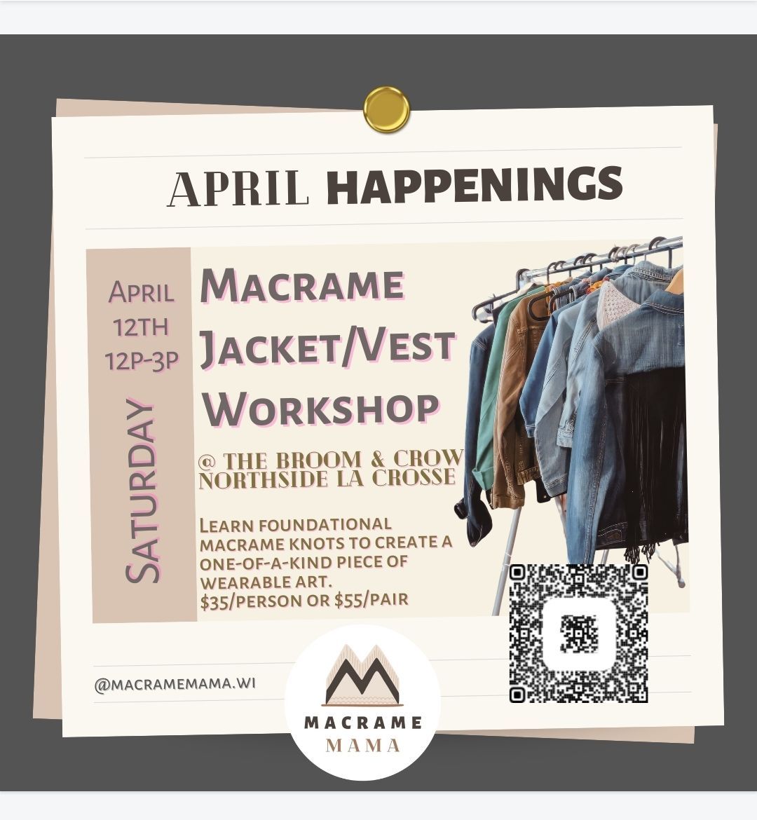 Macrame Jacket\/Vest Workshop