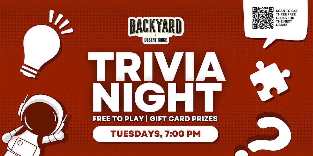 Phoenix Trivia Night | Backyard Desert Ridge