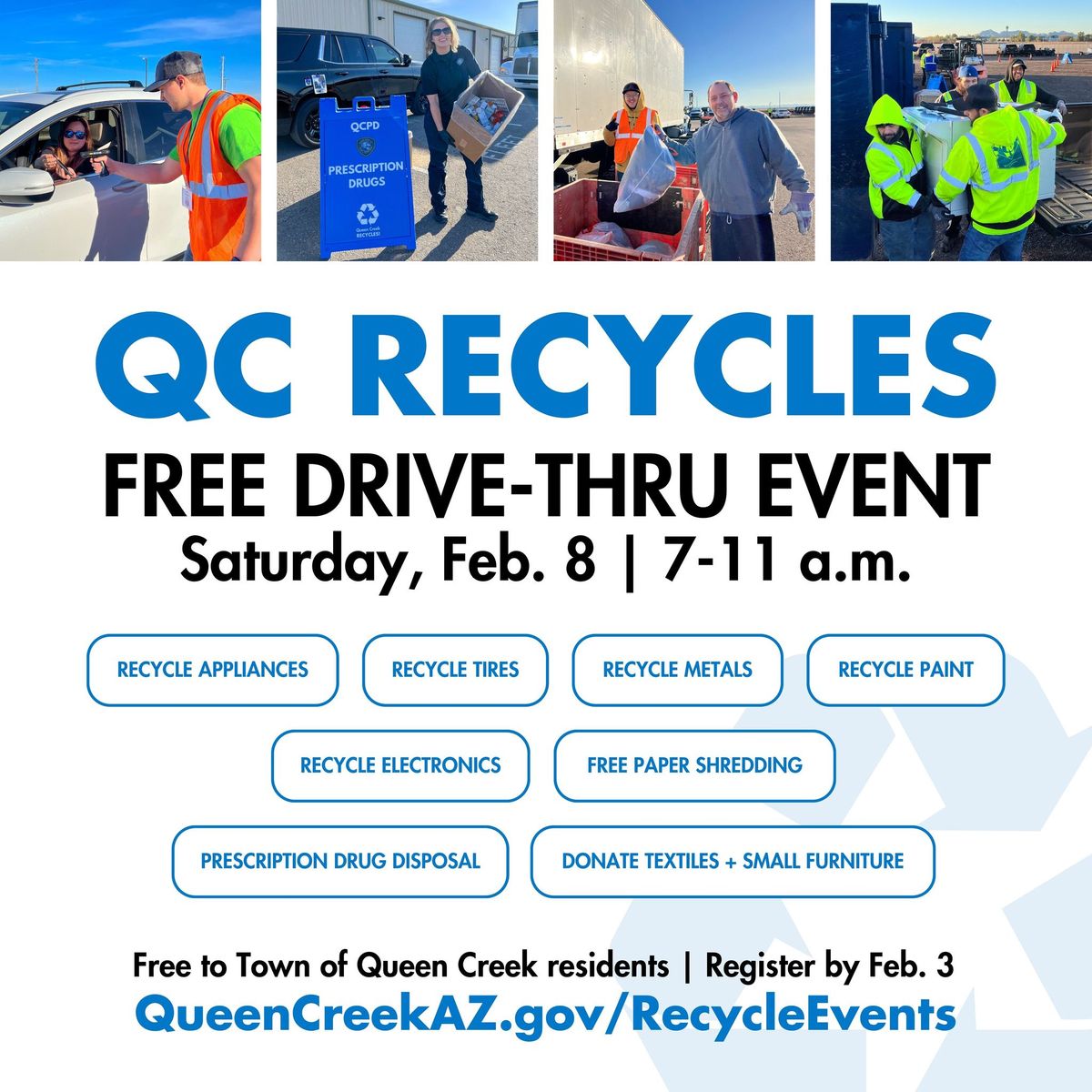 QC Recycles Drop-off Event