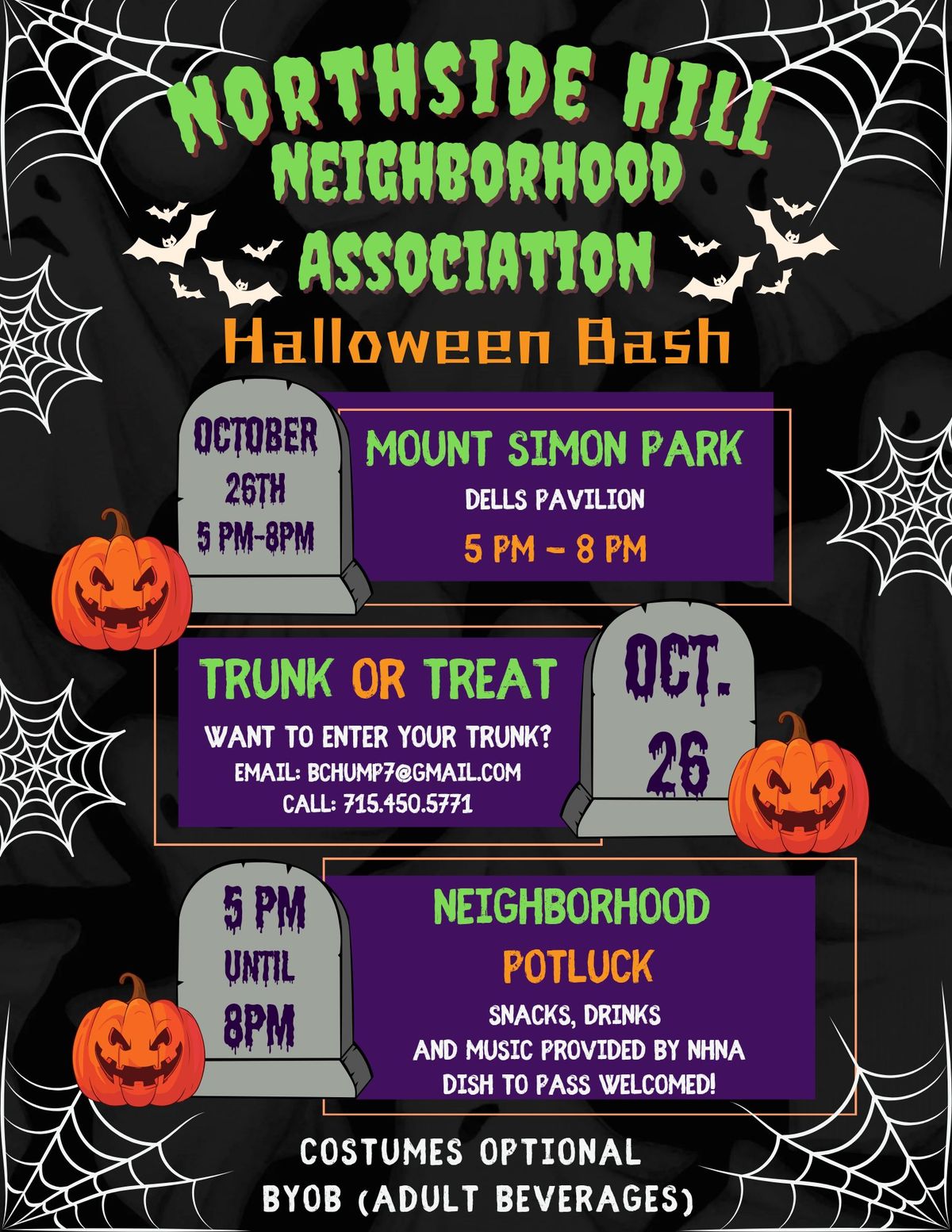 Northside Hill Neighborhood Association Halloween Bash