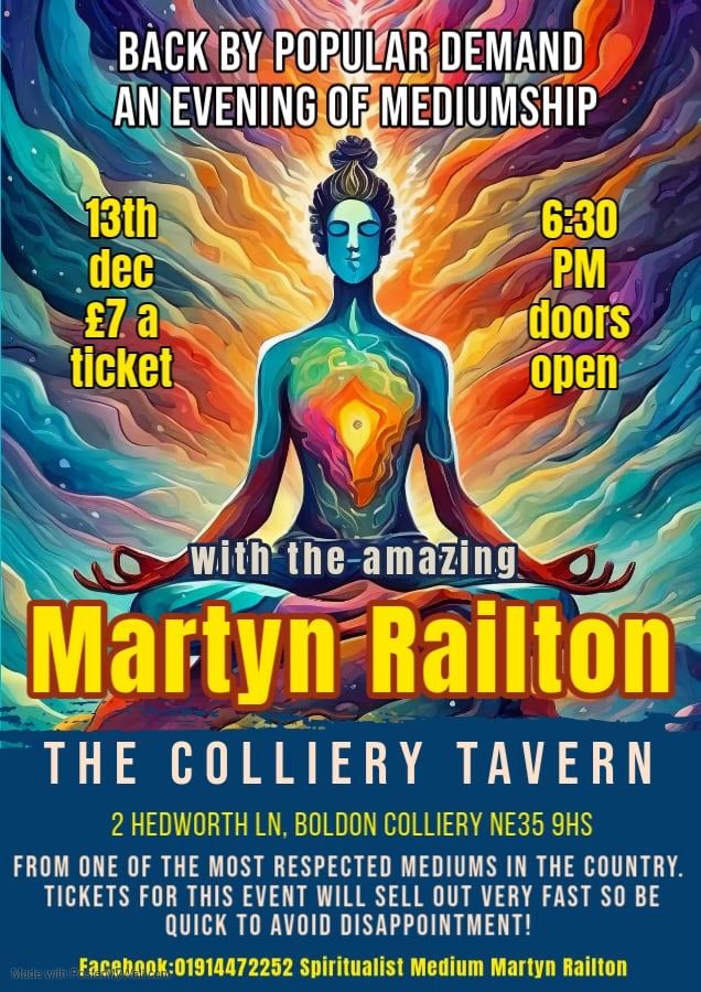 A night of mediumship with Martyn Railton