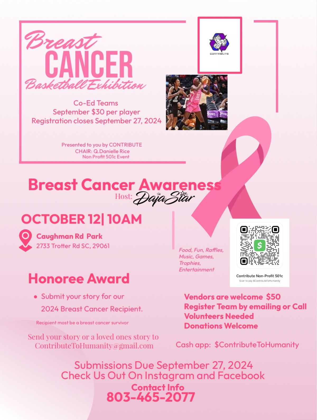 Breast Cancer Awareness Basketball Exhibition