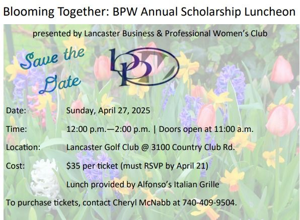 Blooming Together: BPW Annual Scholarship Luncheon