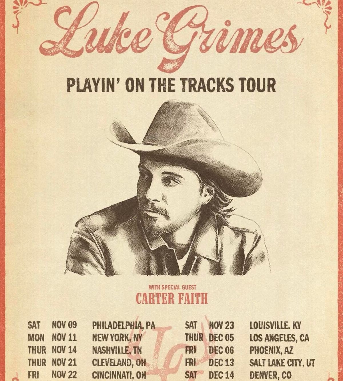 Luke Grimes: Playin' on the Tracks Tour