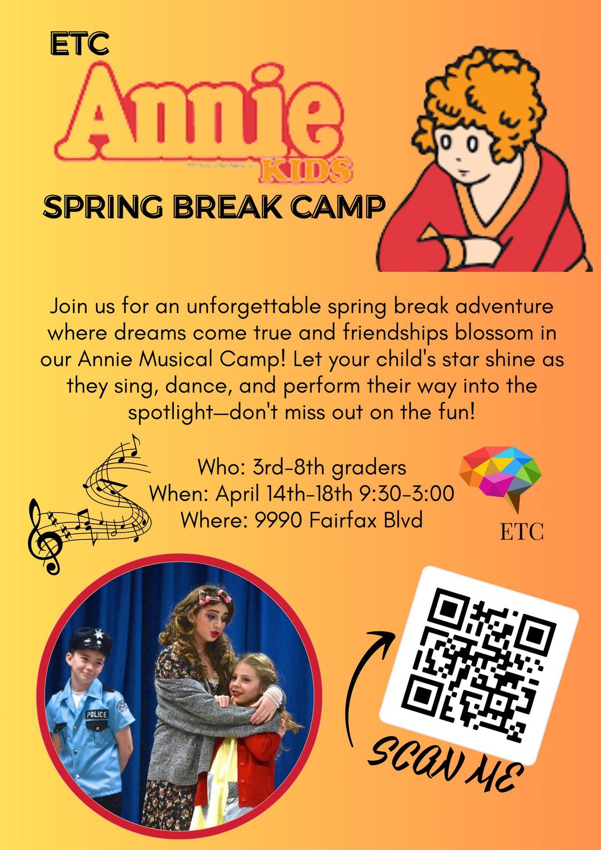  Annie Musical Spring Break Camp