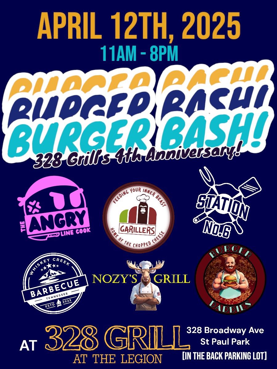 328 Grill\u2019s 4th Anniversary BURGER BASH! 