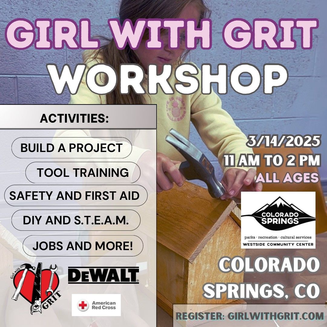 COLORADO SPRINGS, CO - GIRL WITH GRIT WORKSHOP (ALL AGES)