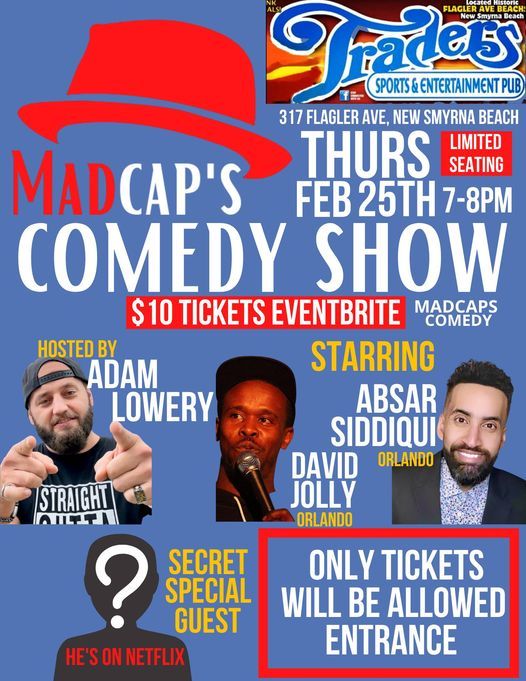 Madcaps Comedy Show Nsb Traders Bar New Smyrna Beach 25 February 21 Madcaps Comedy Show Nsb Traders Bar New Smyrna Beach 25 February 21