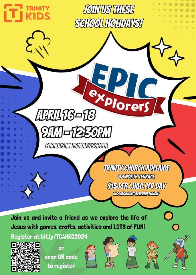 Holiday Kids Club - Epic Explorers! 3 Day event!