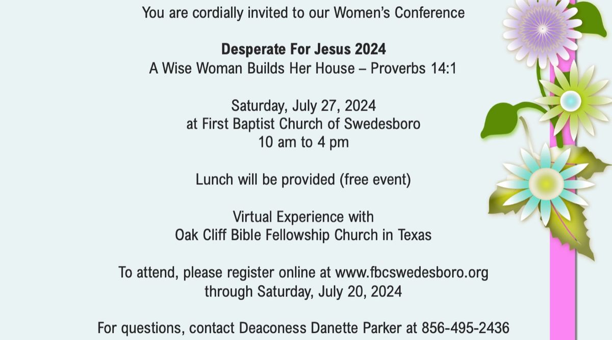 Desperate for Jesus Women\u2019s Conference 