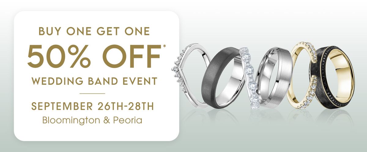 Wedding Band Event | BUY ONE GET ONE 50% OFF!