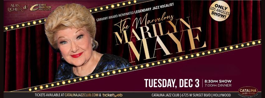 The Marvelous MARILYN MAYE (Grammy Award-nominated Legendary Jazz Vocalist)