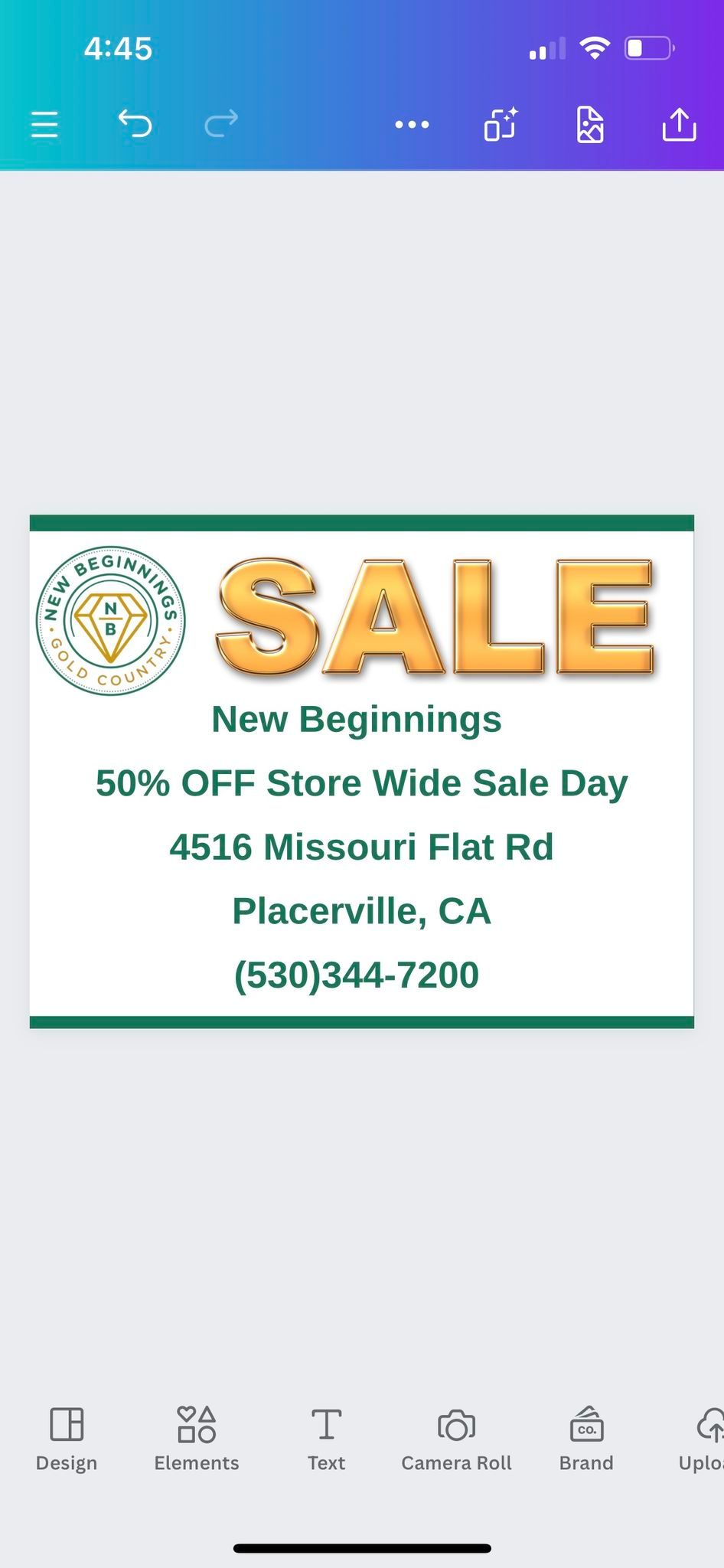 50% OFF STOREWIDE Sale Day!