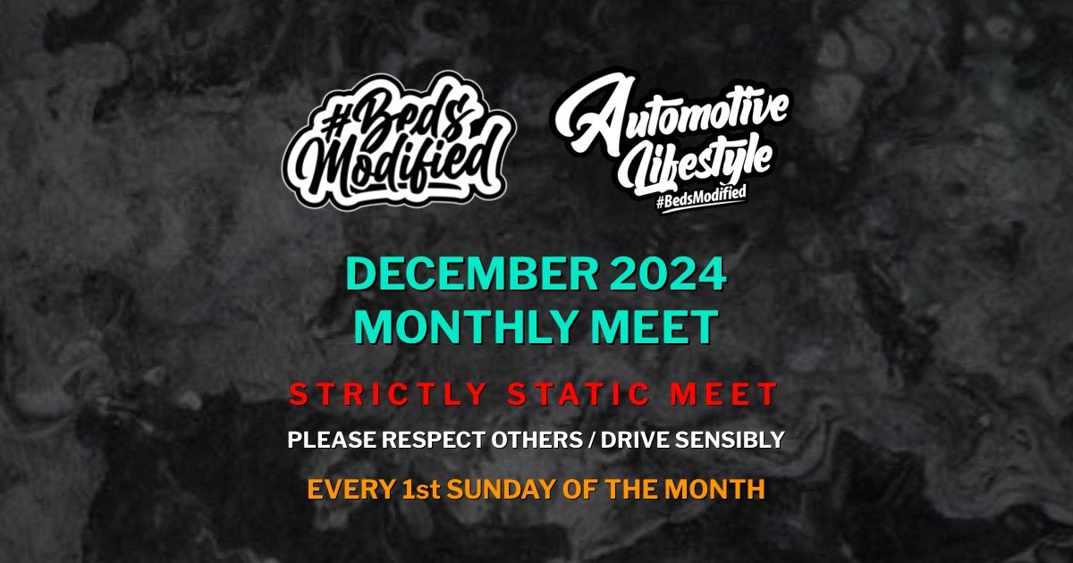 #BedsModified Monthly Meet #12 - Dec 2024 