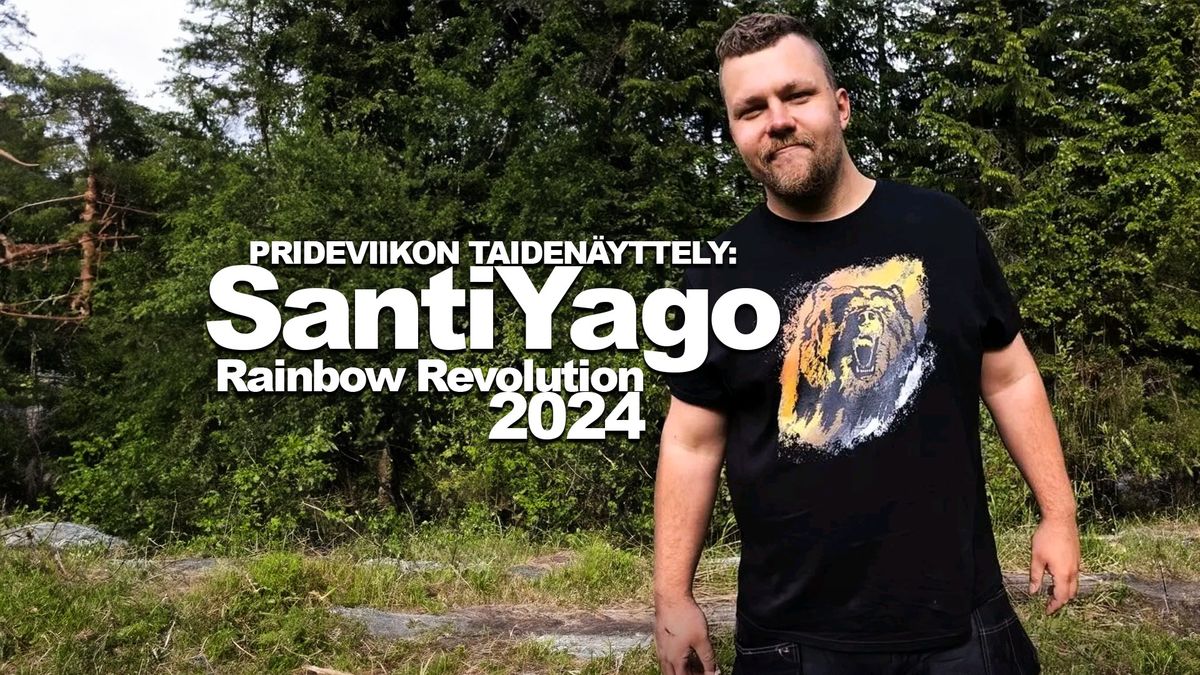 Prideviikon taiden\u00e4yttely: SantiYago - Rainbow Revolution 2024