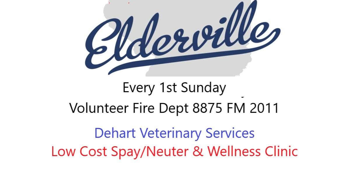 Dehart Vet Services - Elderville @ Volunteer Fire Department