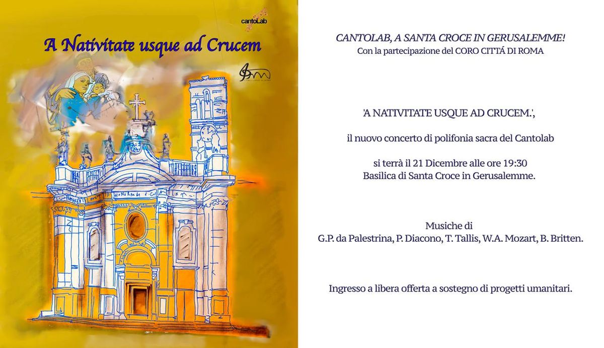 Concerto di Polifonia 'A Nativitate usque ad crucem'