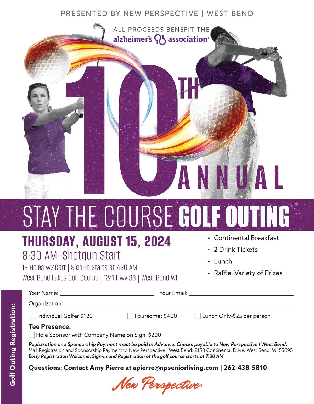 10th Annual "Stay the Course" Golf Outing!