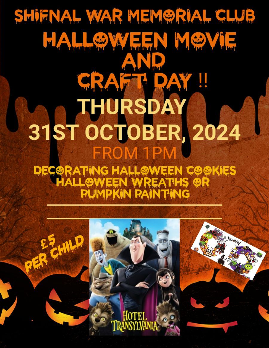 kids movie and crafts halloween event \ud83d\udc7b\ud83c\udf83