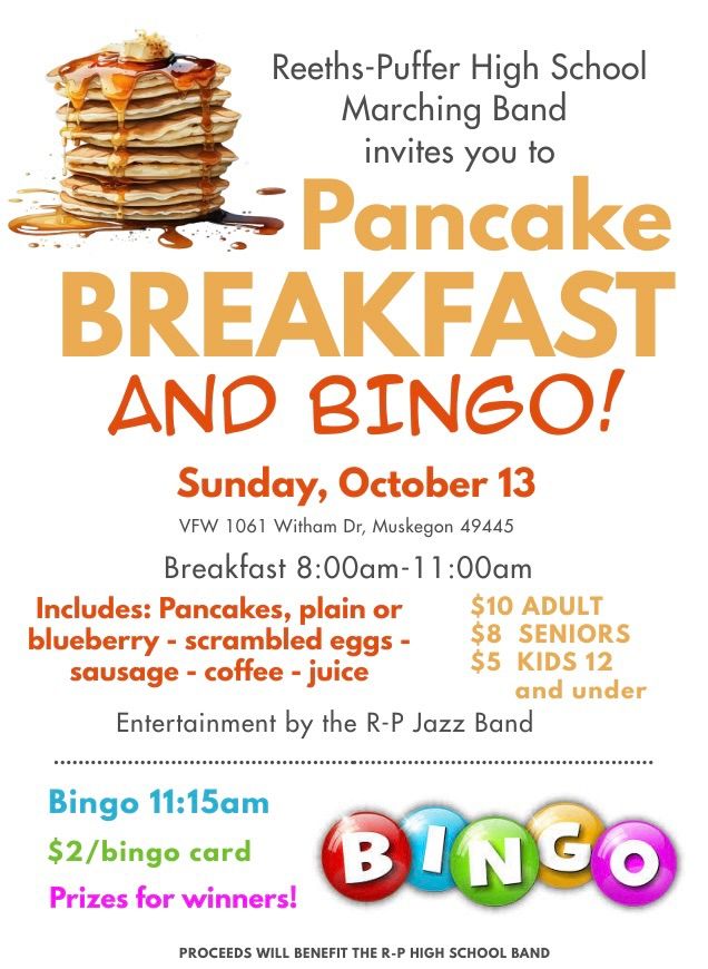 Pancake Breakfast and Bingo Fundraiser