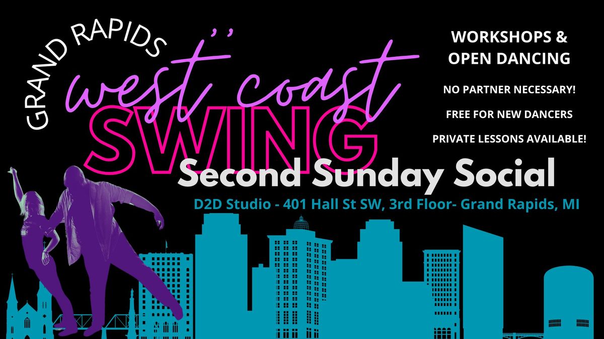 Second Sunday Swing Social September @ Studio D2D