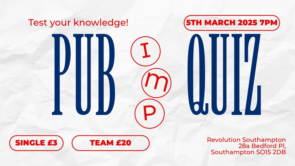 Pub Quiz Fundraiser