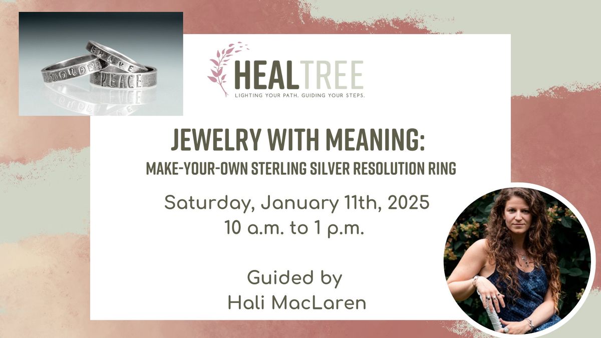 Jewelry with Meaning: Make-Your-Own Sterling Silver Resolution Ring