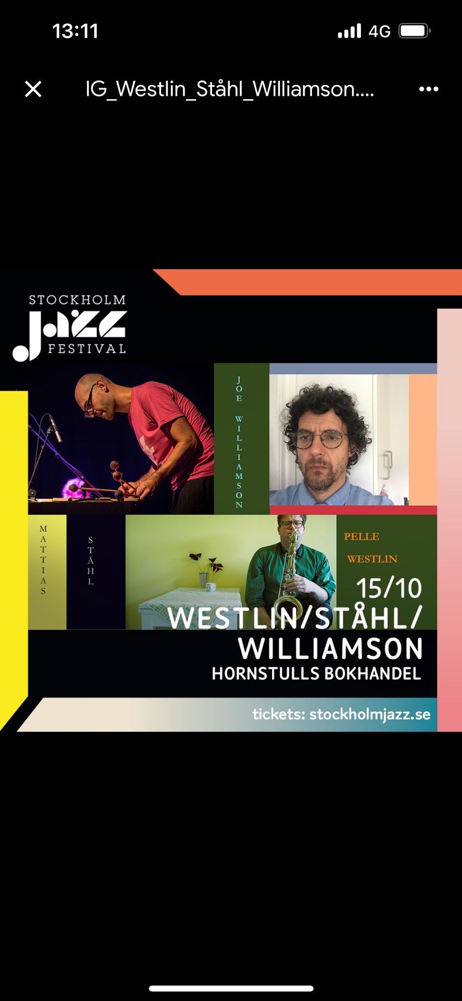 Stockholm Jazz: Westlin\/St\u00e5hl\/Williamson