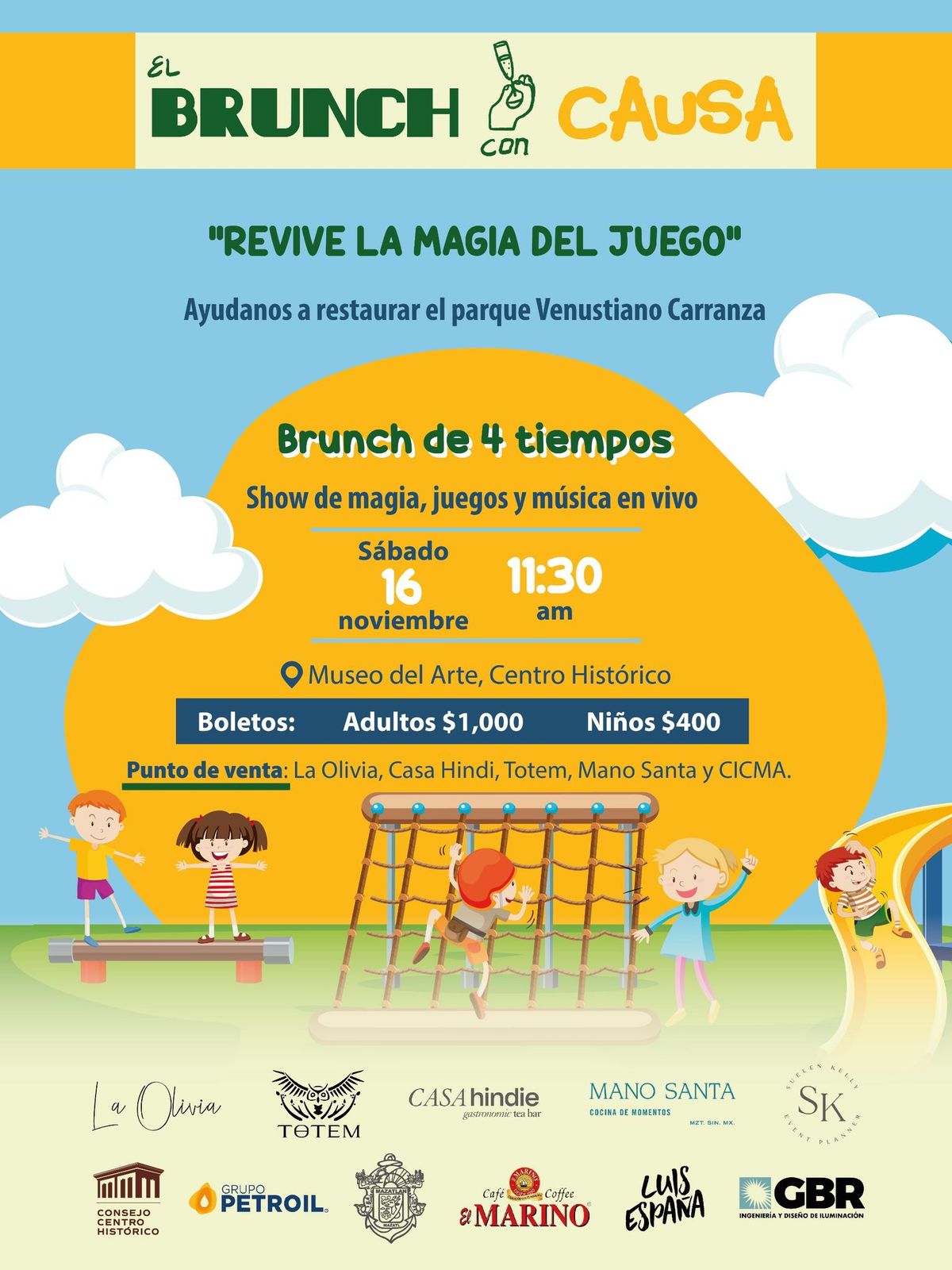 Brunch for a Cause: Supporting the Restoration of El Parque de las Cuerdas