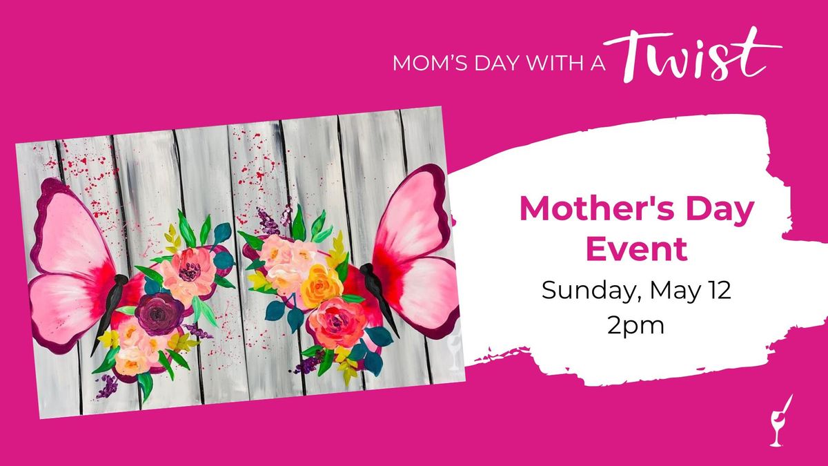 Floral Butterfly Kisses-Set: mom's 1st mimosa free