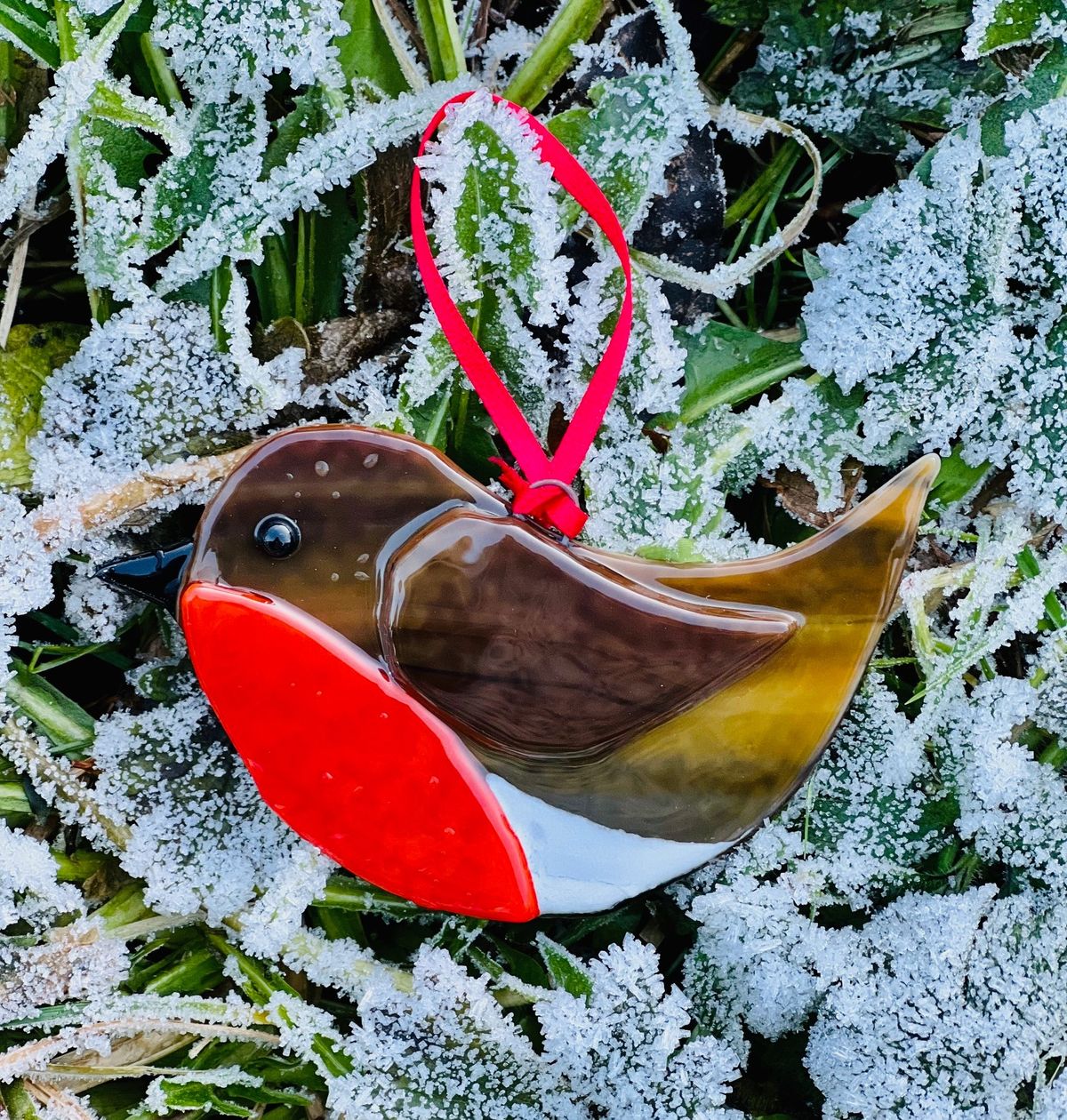 Christmas Fused Glass..'Robins and Tea Light Holders' with Michelle of Lakeshore Arts