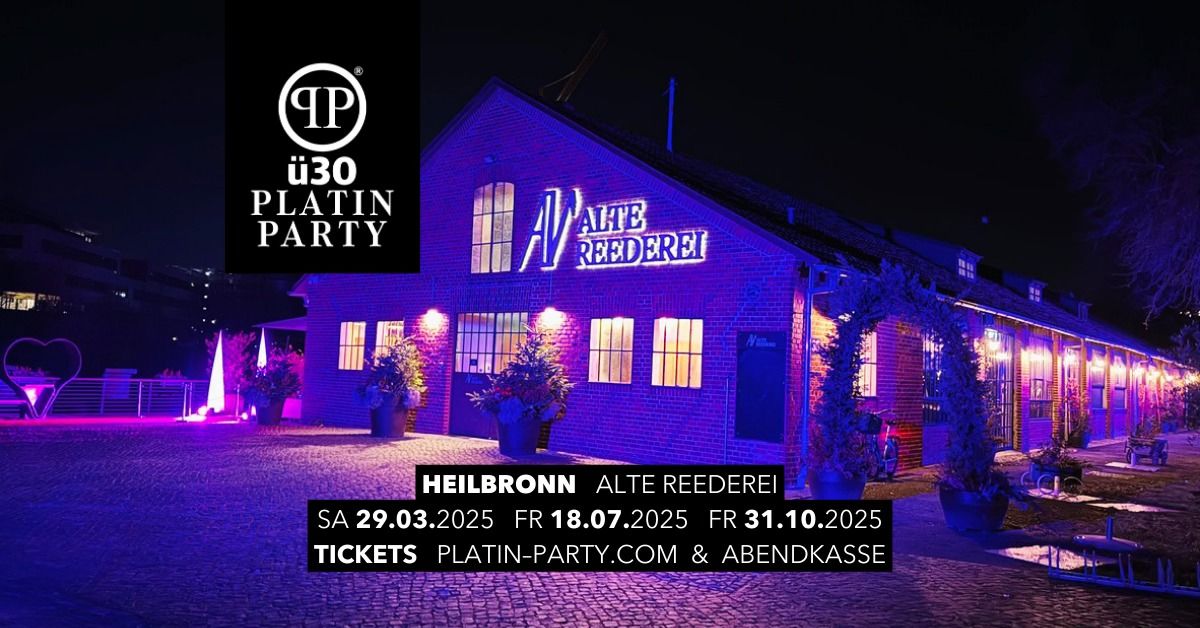 Heilbronn '\u00fc30 Platin Party' in der Alten Reederei